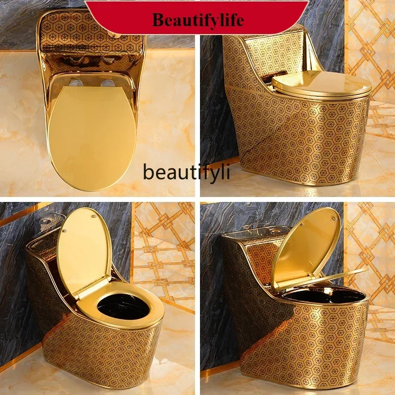 

Z189 Toilet super swirl siphon silent anti-blocking and odor-proof ceramic toilet toilet color pumpingAsmt