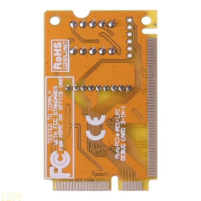12PF 3 in 1 PCI/PCI-E/LPC Mini Laptop Tester Module Diagnostic Post Test Card Electronic PCB Board LED Display