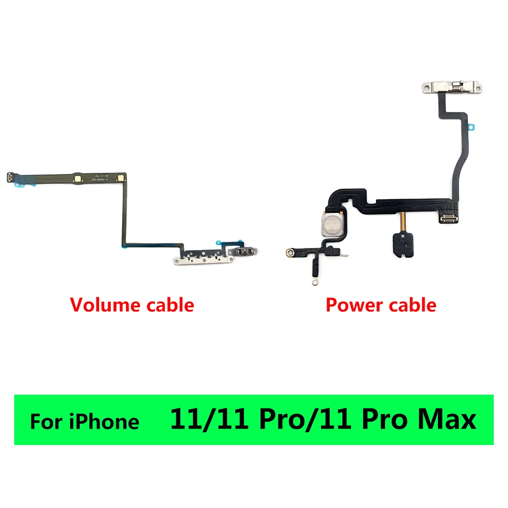 NEW Repair Side Power ON/OFF Key Flex Cable For IPhone 11 12 Pro Max 12 mini Volume Switch Button Ribbon