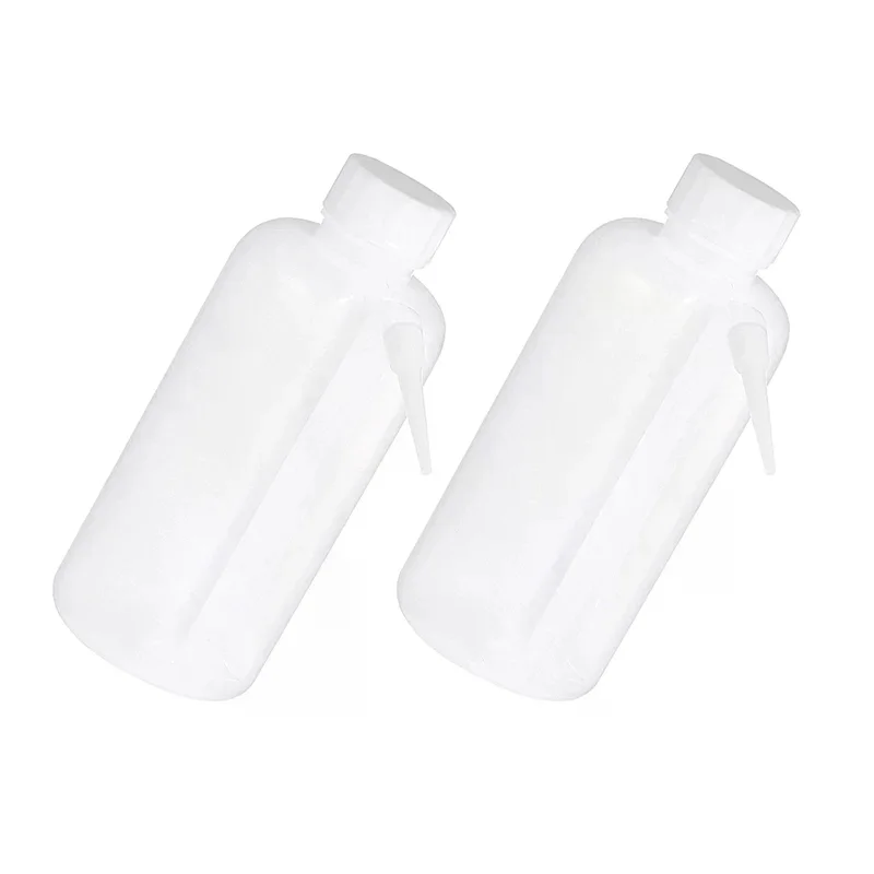 Bouteille de lavage en plastique PE, bouteilles à gicler, conteneurs lavés, rechargeables, vides, sécurité
