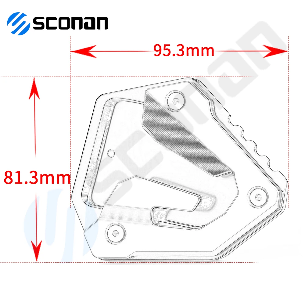 Motorcycle Accessories Kickstand Side Stand Extension Support Plate Pad For HONDA CRF1000L AfricaTwin Adventure Sports CRF 1000L