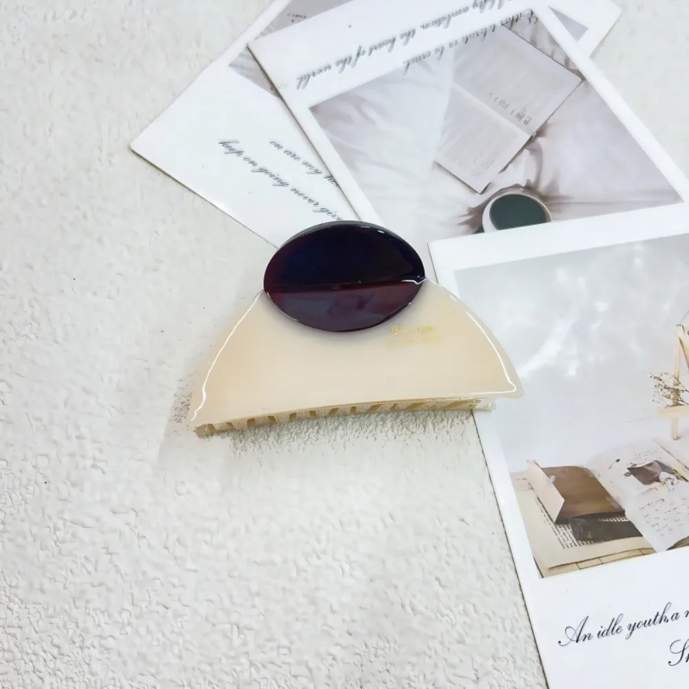 

New Acetic Acid Hair Clip Vintage Two-Tone Shark Clip Elegant Hair Claw Hair Accessories