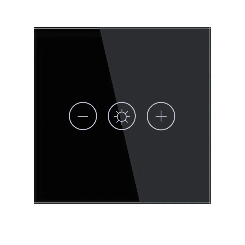 Tuya WiFi/Zigbee Smart Dimmer Switch: EU Standard, Touch Glass Panel, Works with Amazon Alexa & Google Home