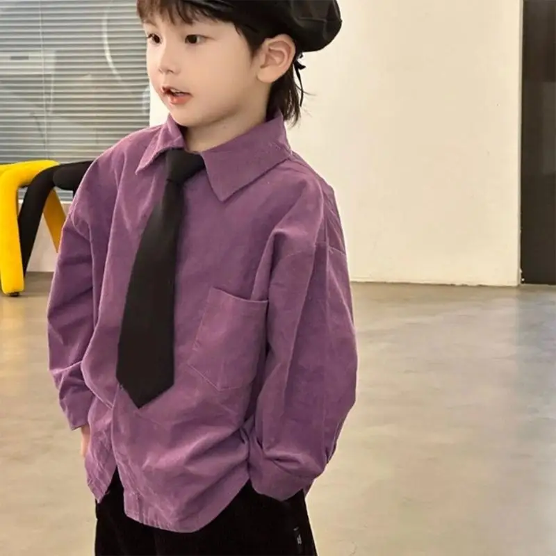 

K3KF Simple Neck Tie Children Stretch School Event Tie Uniform Accessory Neckwear