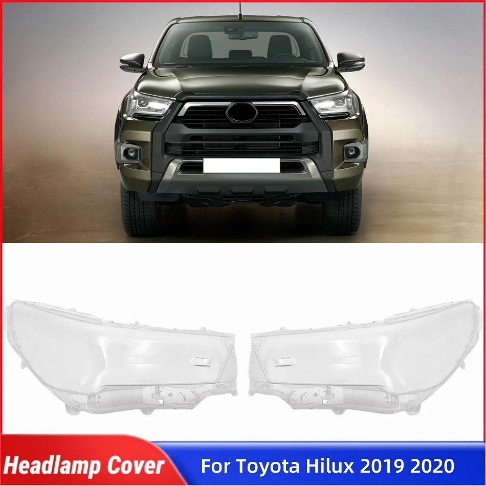 

Для Toyota Hilux 2019 2020, запасные части для автомобиля, линза, корпус фары, крышка передней фары автомобиля, крышка объектива, корпус фары