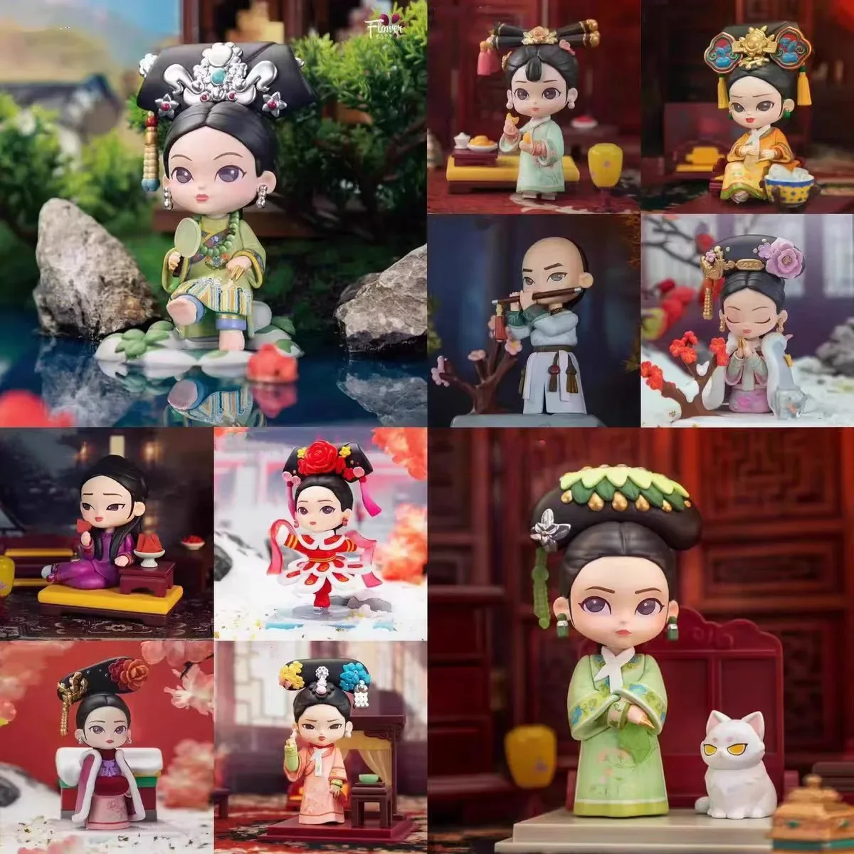 

Blind Box Toys Original Chinese Qing Dynasty Court Series Model Confirm Style Cute Anime Figure Gift Surprise Box