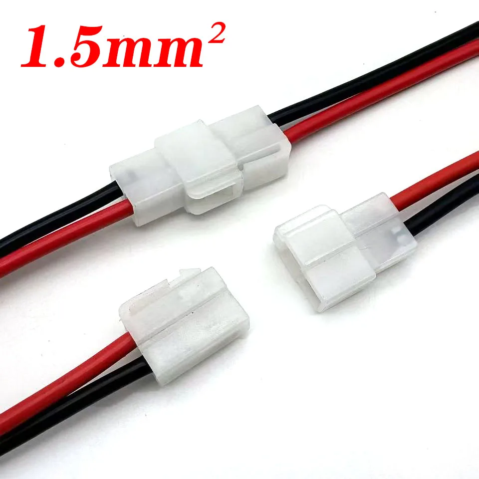 

2P DJ7021-6.3-11/21 6.3mm 60V Electric Vehicle Connector High Current Equipment Wiring Harness Male Female Plug Car Butt Joint