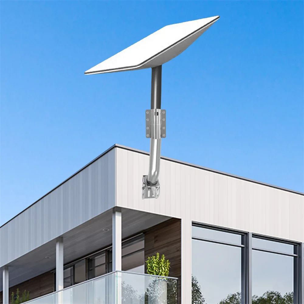 Antennenhalterung, Outdoor-Zugangspunkt AP CPE, WiFi-Extender, Wetterstation, für Starlink V2J-förmige Stange und Wandmontage