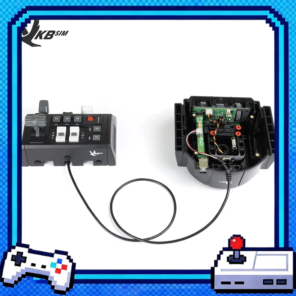 Vkbsim | Cable VKB Private Line Compatibility Gladiator NXT Series STECS series Cable(Type-C–JST)-35cm,Cable(Type-C–JST)-80cm
