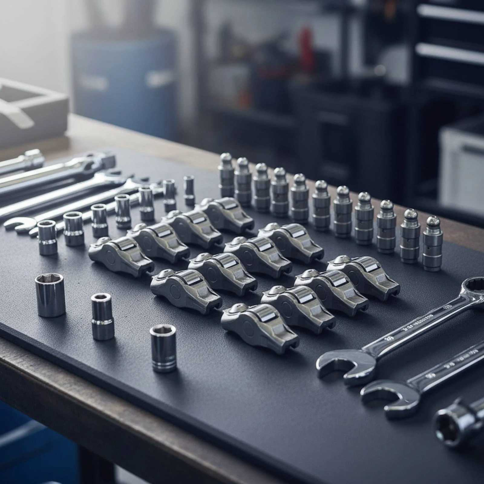 Rocker Arms and Valve Lifters Kit Exact-Fit Rocker Arm Kit with Valve Lifters Valvetrain Parts Long-Lasting Hardware Brand New