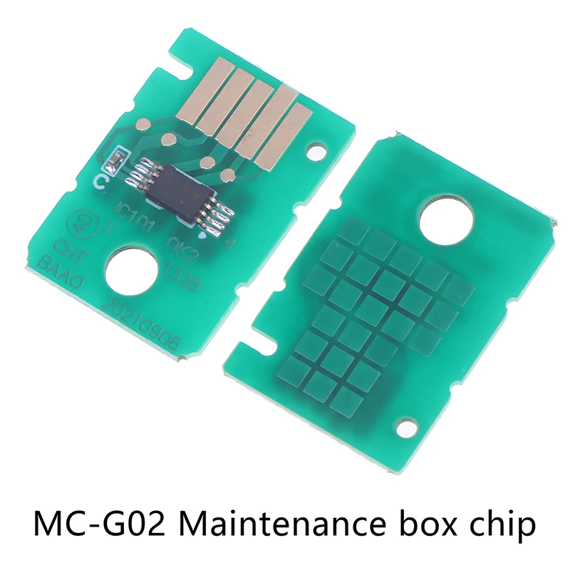 Chip da caixa de manutenção de 2 pces MC-G02 compatível com g1820 g2820 g3820 g2860 g3860 chip do tanque de tinta residual