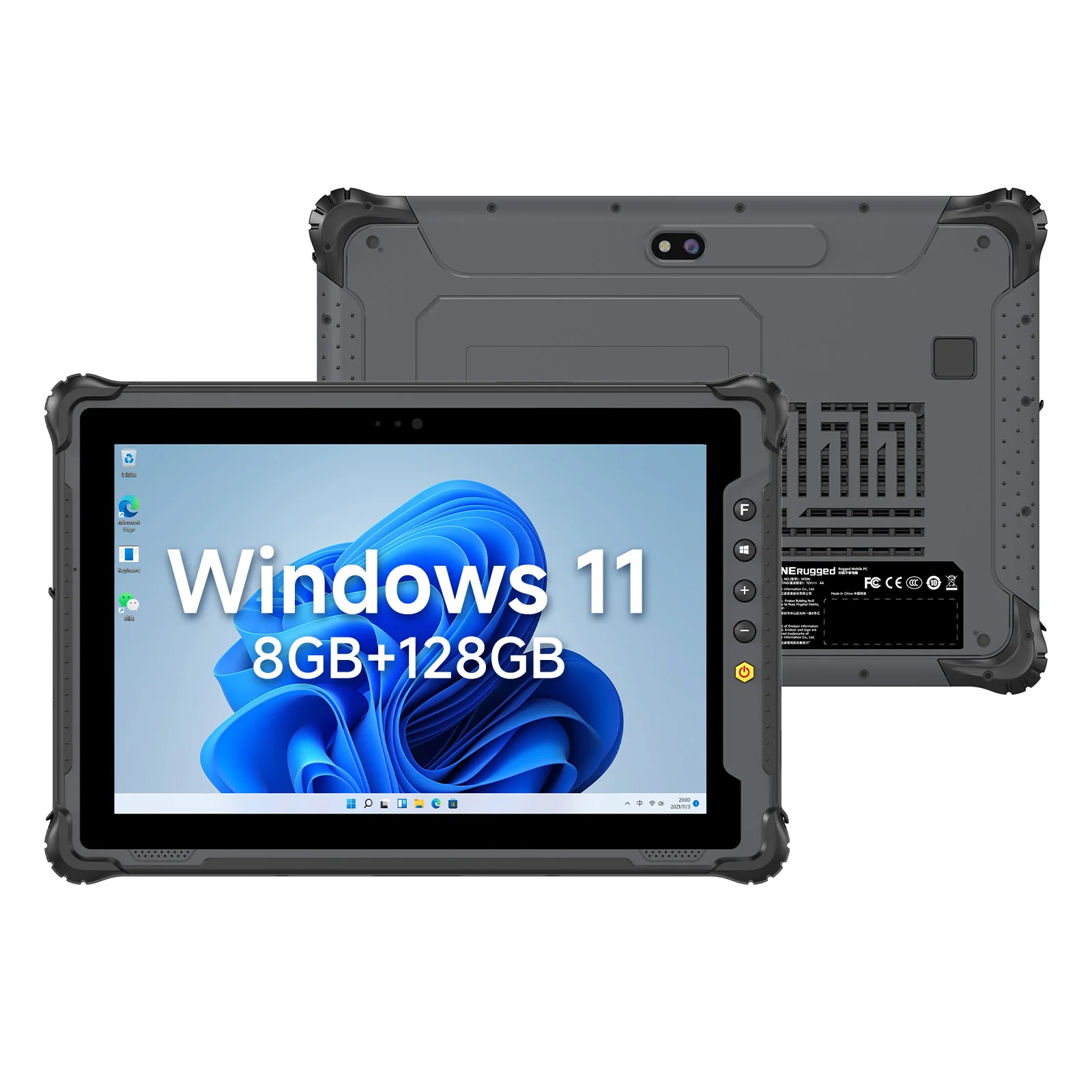 ONERugged Rugged Tablet M10N, 10inch Windows Industrial PC, 4G/WiFi/BT/GPS,  Barcode Scanner, IP65 Waterproof, RS232