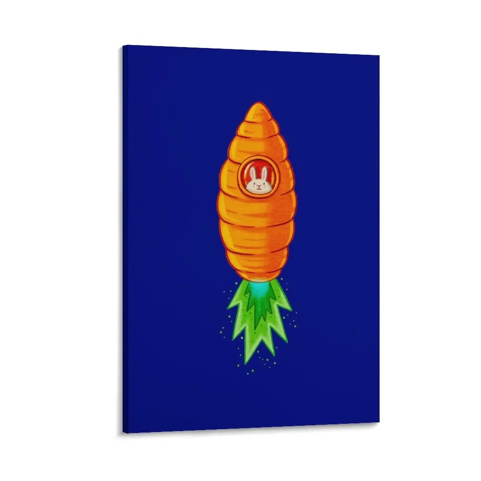

Bunny Carrot Rocket Canvas Painting Wall posters Wall decoration poster decor