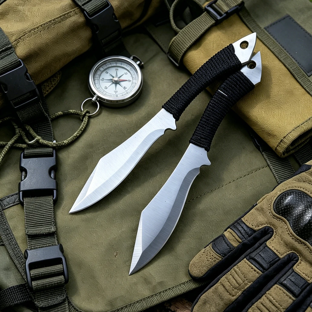 Not Sharpened 3Cr13Mov Stainless Steel Fixed Blade Camping Utility Knife With Nylon Sheath Outdoor Decor Collection Tool