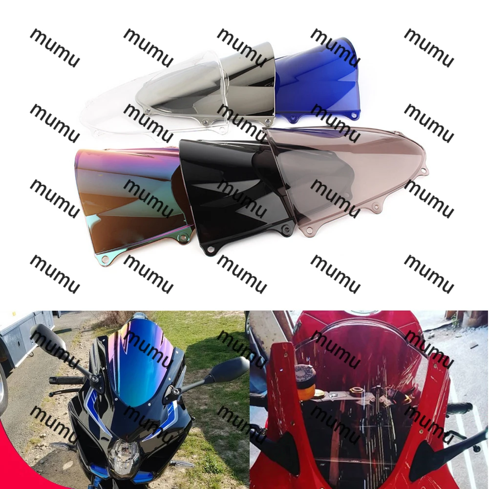 

Для Suzuki GSX-R1000 GSXR1000 K17 2017-2021 мотоциклетный двойной пузырьковый дефлектор лобового стекла, защита ветрового стекла GSX-R GSXR 1000