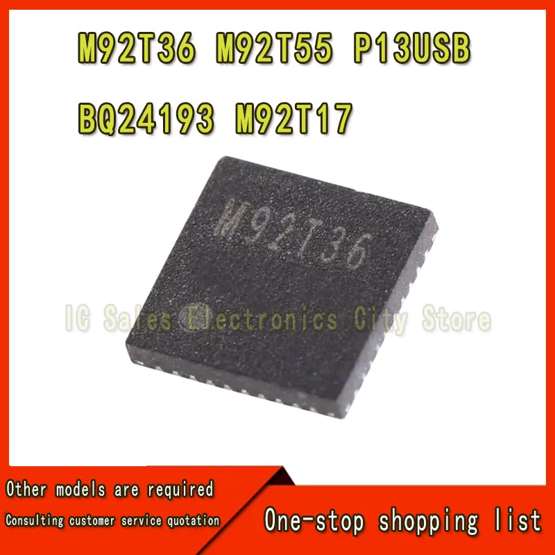 (1-10 PCS)  M92T36 M92T55 PI3USB30532ZLE P13USB BQ24193 M92T17 para pantalla de consola Chip Compatible con HDMI