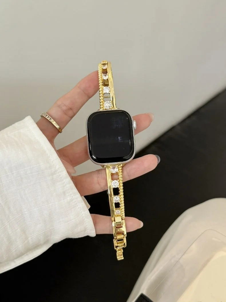 

Sparkling diamond hollow compatible iWatch strap 38mm 40mm 41mm 42mm 44mm 45mm 49mm fashionable strap