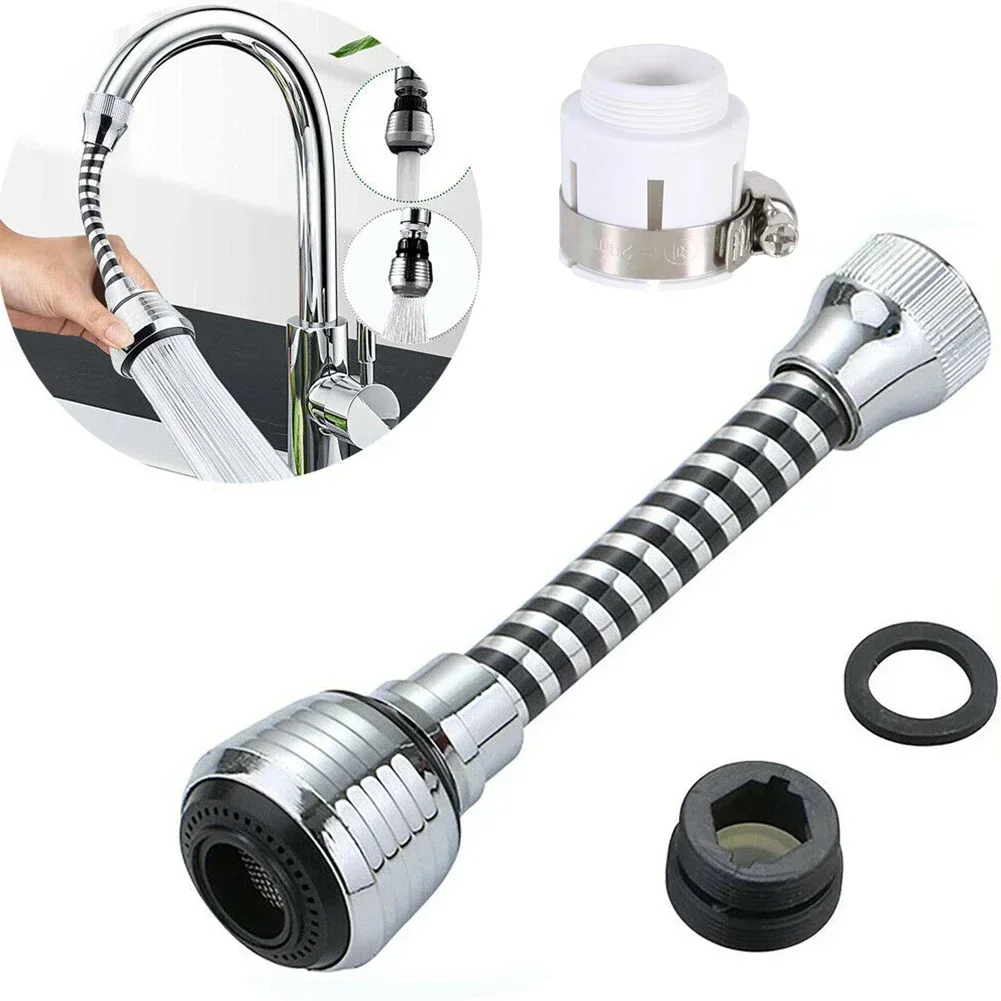 Kitchen Faucet Extender° Flexible Faucet Aerator Water Saving Tap Nozzle Adapter Bendable Kitchen Sink Tap Spray Head