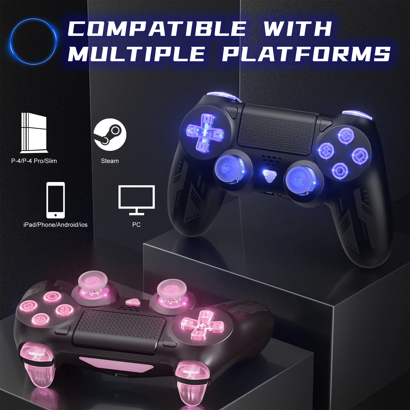 Wireless Controller Support Bluetooth Ps4 Gamepad For Playstation 4/3 Joystick Console For Ps4 Android Pc With6 Axis Programming