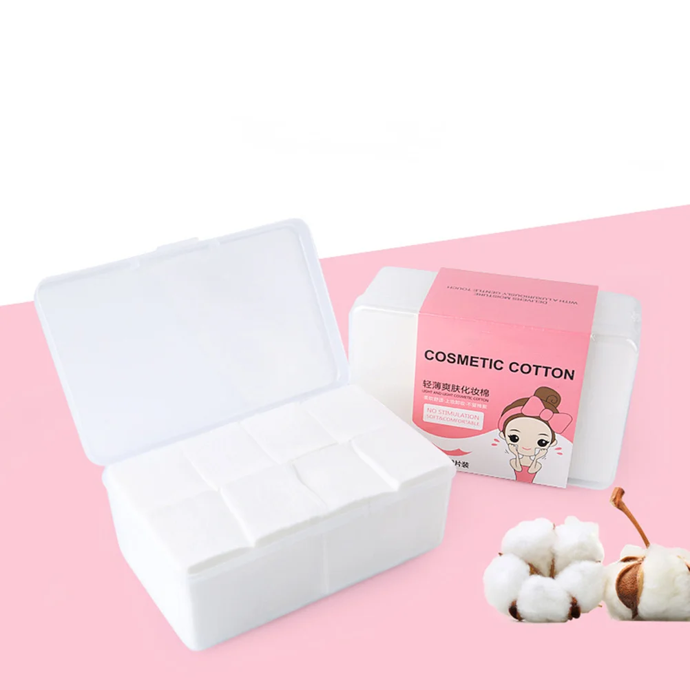 1000 szt. Jednorazowych płatków kosmetycznych z wysokiej jakości bawełny, miękkie, lekkie, do demakijażu i oczyszczania.