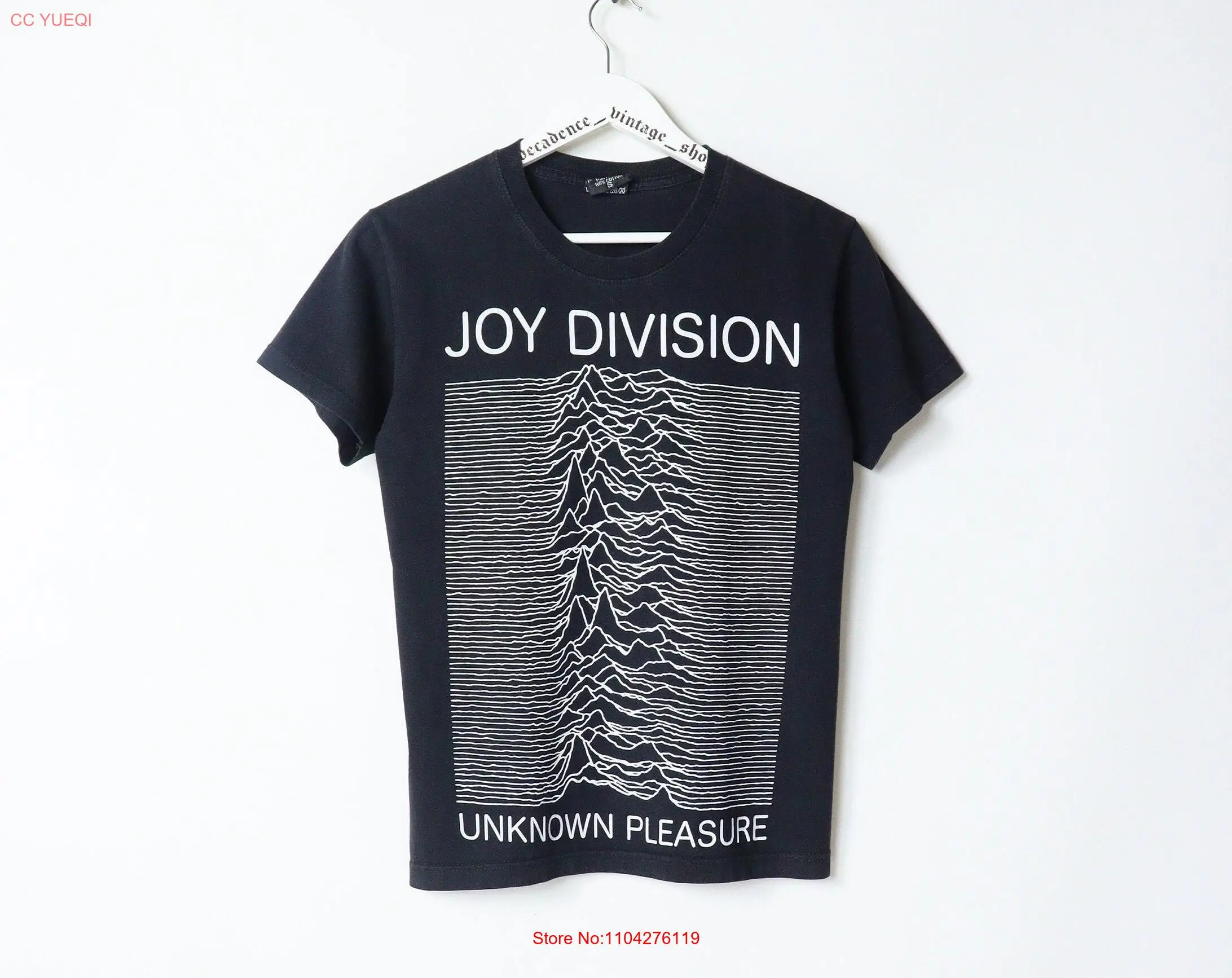 00s Vintage Joy Division Unknown Pleasures Black T Shirt Mens Size XS S Punk Rock Band Y2K Vtg Merch Rare Print Washed