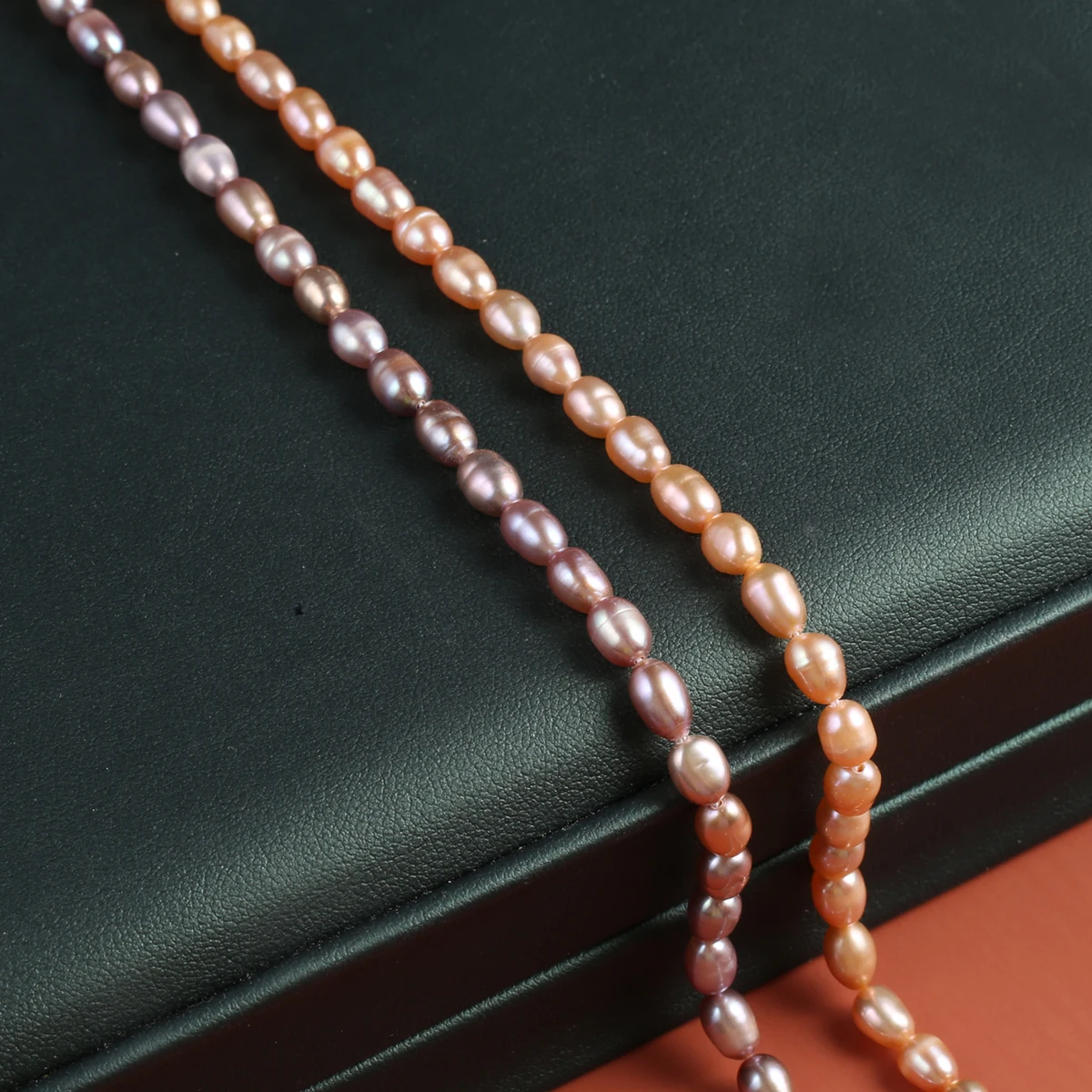 Natural Pearl Rice Shaped Beads Exquisite Shape Elegant Appearance for DIY Jewelry Making Handmade Bracelet Necklace Length 36cm