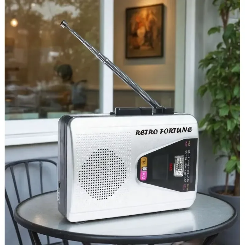Retro style high quality wholesale OEM Walkman radio cassette player with automatic rewind function