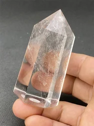 AAA Natural Beautiful Transparent White Crystal Quartz Crystal Tower Aura Specimen Obelisk Wand Home Decoration