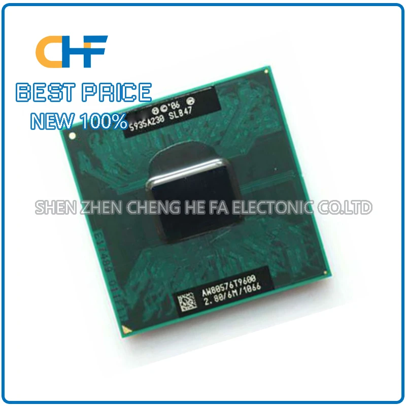Procesador de CPU T9600 Dual Core 2,8/6M/1066 SLG9F SLB47