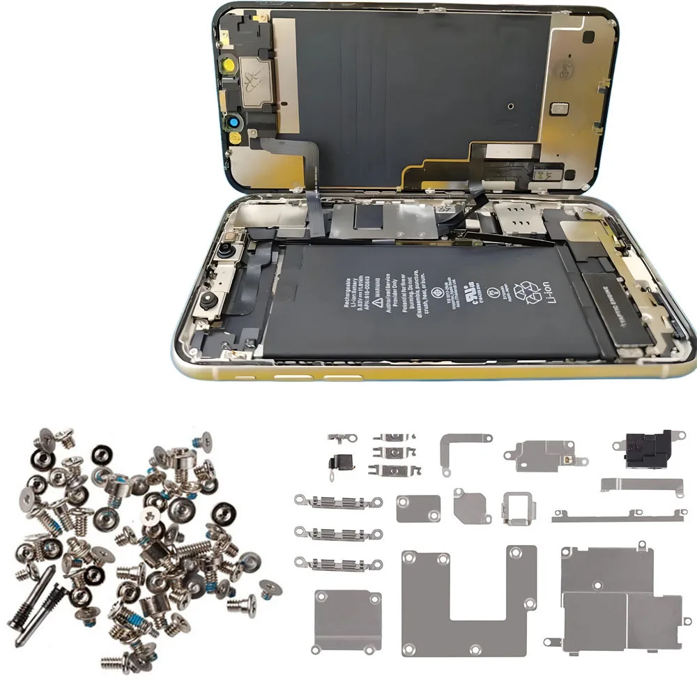 Replacement Inner Full Set Metal Bracet Holder And Screw  For iPhone  6 7 8 Plus X XR XS 11 Pro Max Small Part