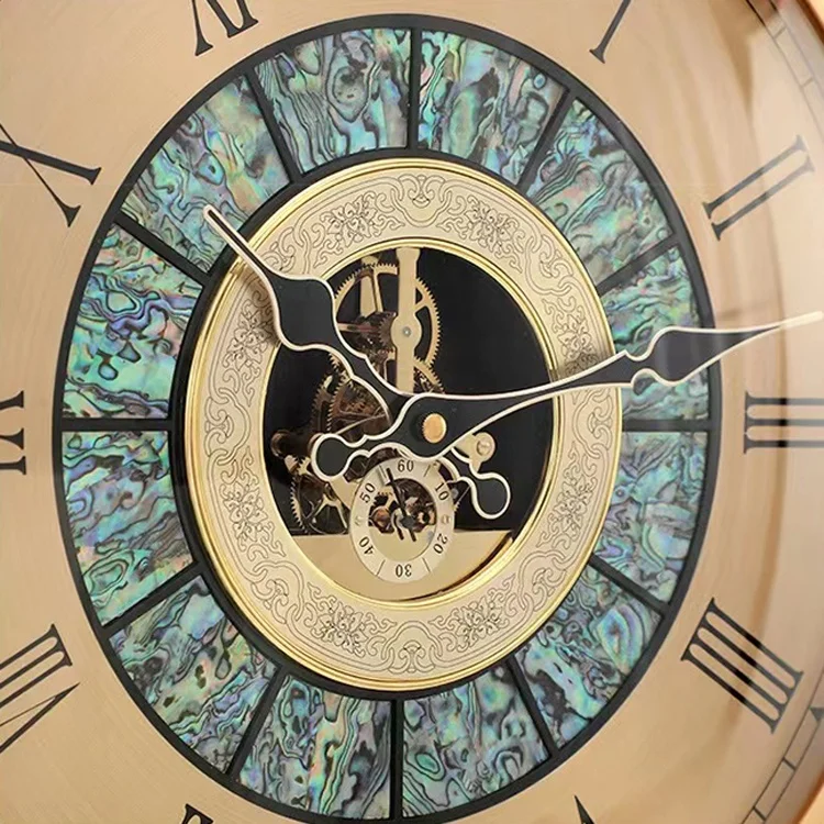 Nordic Creative Feather Decor Wall Clock Golden Iron Mute Clock Digital Decoration Wall Clock For Home Office