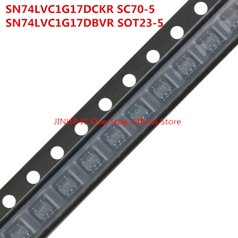 New 50PCS SN74LVC1G17 SN74LVC1G17DCKR SC70-5, SN74LVC1G17DBVR SOT-23-5