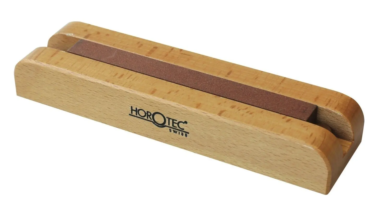 HOROTEC MSA16.204 Wooden Base for Sharpening Screwdrivers Blades India Stone