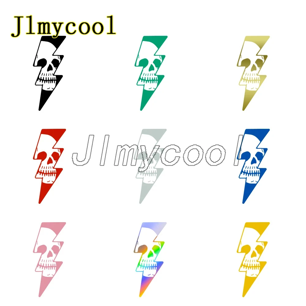 

Funny SKULL lightning Decal Auto Reflective Sticker Car Bumper Body Rear Window Decorative Car Vinyl Decal Sticker