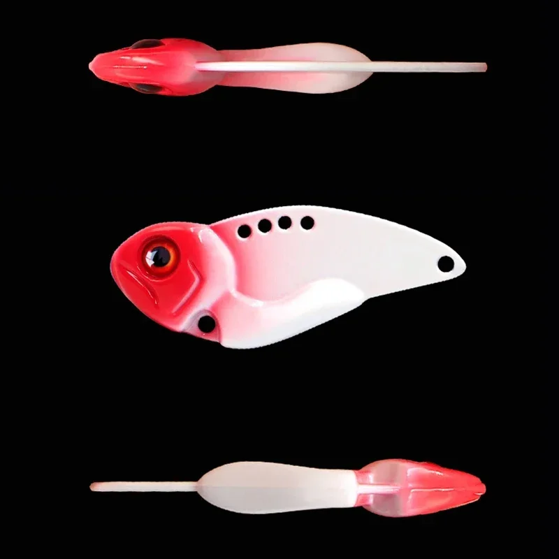 Metal Luminous VIB 7 10 12g Fishing Lure Mini Vibration Spoon Spinner Crankbait Bass Artificial Hard Bait Cicada Fishing Tackle