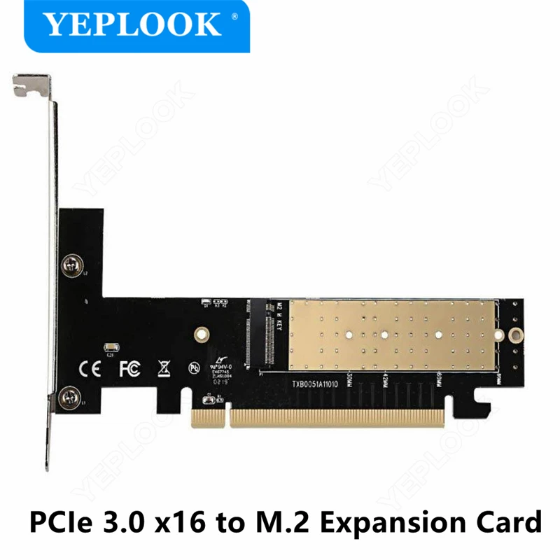 

Адаптер M.2 NVMe SSD NGFF на PCIe X16, интерфейсная карта M Key, поддержка PCI Express 3,0 для размера 2230 2242 2260 2280