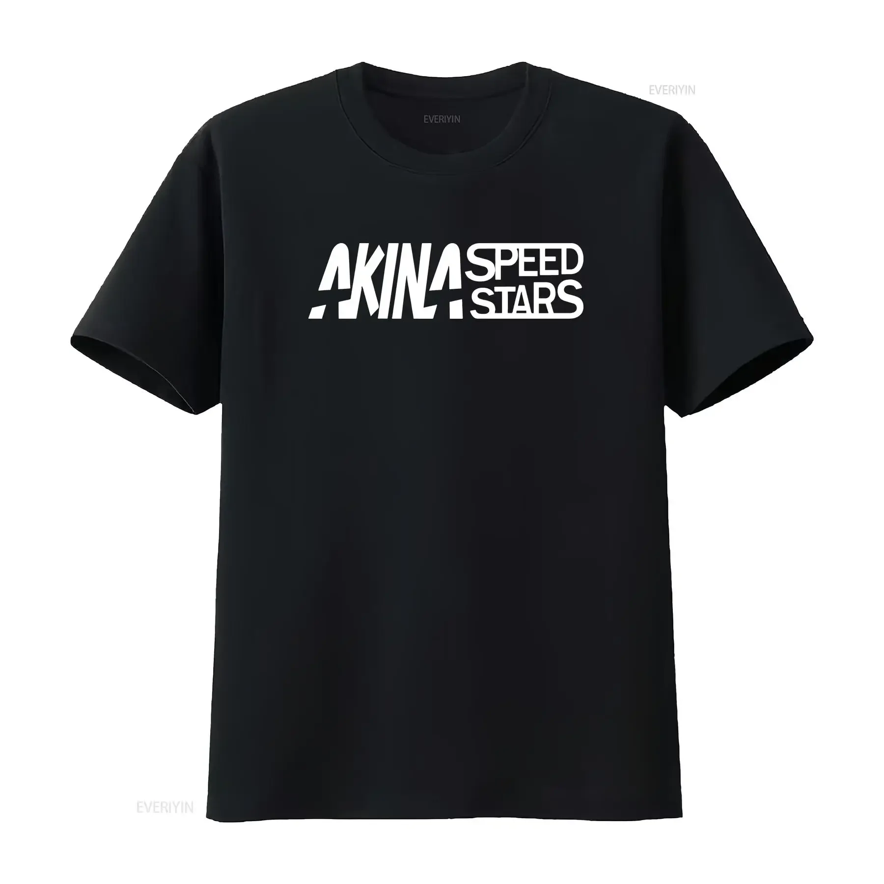 Akina speed stars initial D t shirt short sleeve 100 cotton unisex fit vintage Washed Top For Everyday Wear Versatile