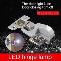 LED Smart Touch Induction Cabinet Light Wardrobe Lights Cupboard Inner Hinge Lamp Sensor Night Light for Closet Kitchen Bedroom