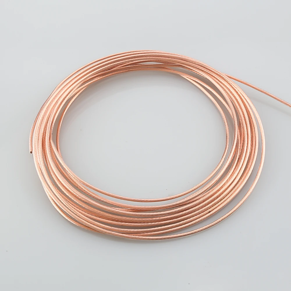 

Audiocrast High Purity 6N OCC PTFE Wire Copper Cable For Hifi Audio DIY Amplifier Headphone Speaker cable OCC Cable