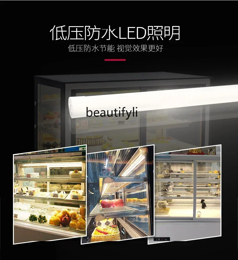 53cqyCake Cabinet Vertical Front Door West Point Refrigerated Cabinet Dessert Fresh Right Angle Display Cabinet