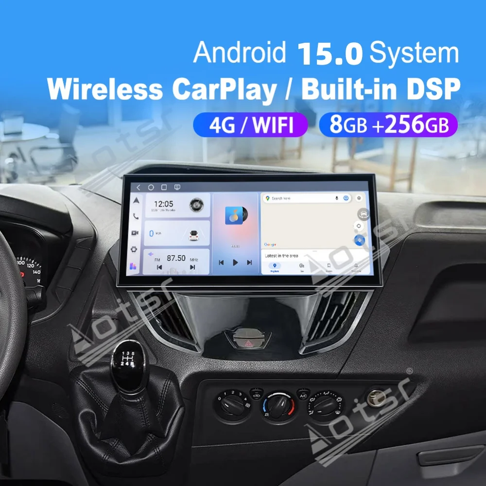 15.8” Android Qualcomm Carplay Car Radio For Ford Tourneo Custom Transit 2016~2022 Car Autoradio Multimedia Player GPS Head Uni