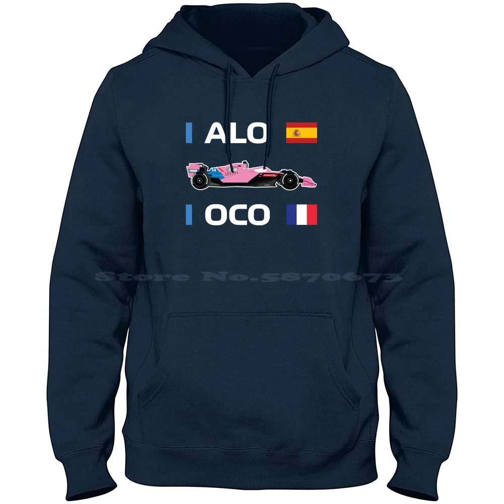 Alpine Team Racing Car 2022 A522 Bwt Pink Special Livery Bahrain Gp Arabian Gp Esteban Ocon Fernando Alonso T Shirt 100% Cotton