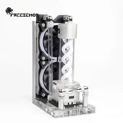 FREEZEMOD All In One Laptop Water Cooling Kit,Notebook Computer Hard Tube Liquid Cooler With VA LCD Temperature PC Heasink BJTZ-