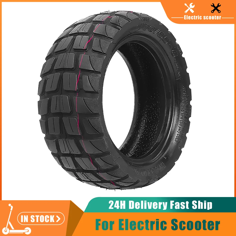 90/55-6 Tubeless Tyre Thickened Off-road Tire for Retrofit Dualtron Thunder Electric Scooter Ultra wear resistant Widened Tires