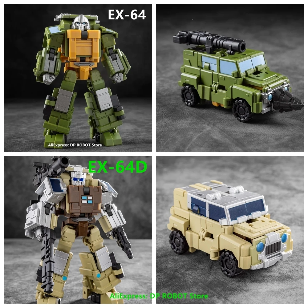 IN STOCK Iron Factory Transformation IF EX-64 EX64 EX-64D Brawn Resolute Defender Mini Action Figure Robot Toy With Box