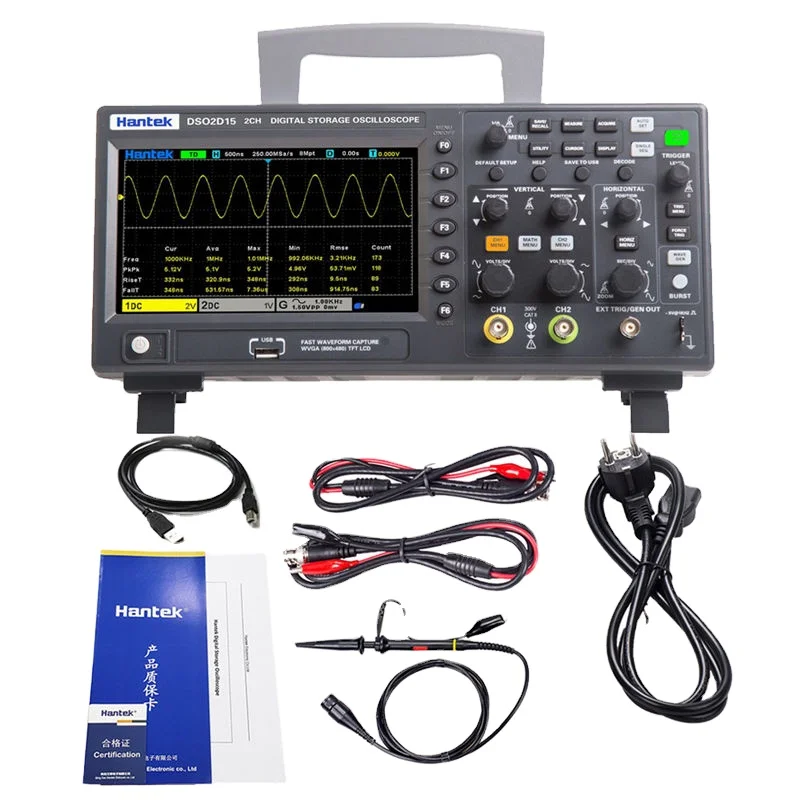 Hantek Original DSO2D10 Digital Oscilloscope 2 Channels Storage 100MHz 1Gsa/s Sampling Rate