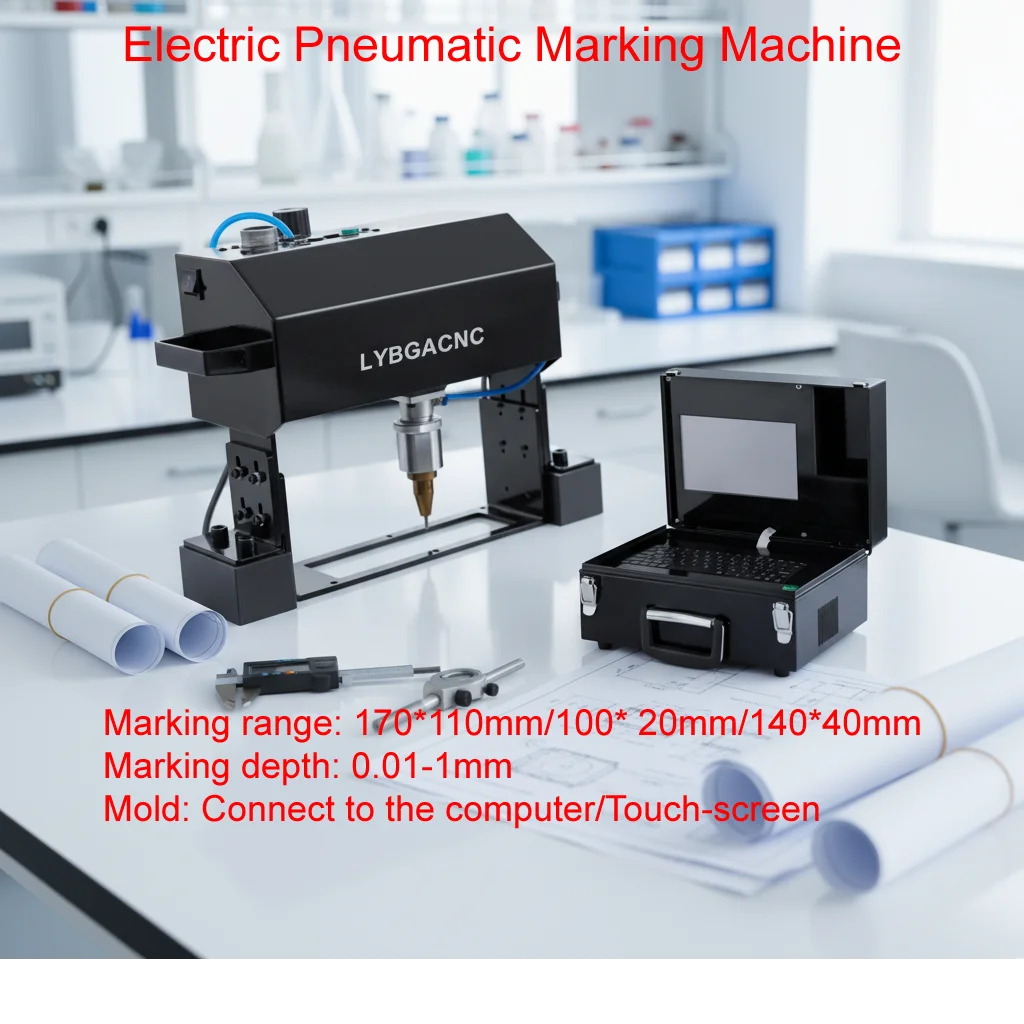

Ручная портативная маркировочная машина для металлических вывесок, электрическая пневматическая маркировочная машина с сенсорным экраном для металлической таблички