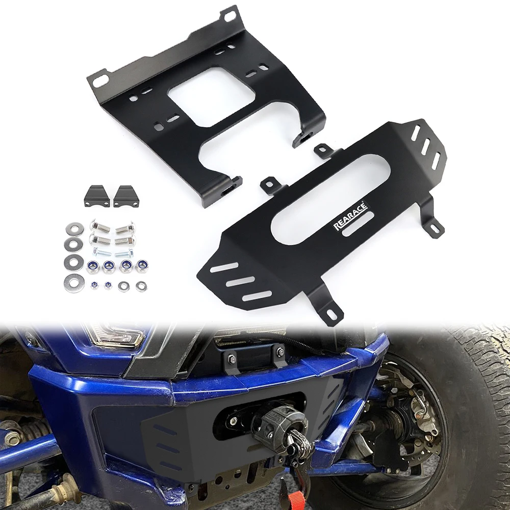 폴라리스 RZR XP 1000 / XP 4 1000 2019 2020 2021 2022 2023 오토바이 전면 윈치 마운트 브래킷 UTV 윈치 장착 플레이트에 적합