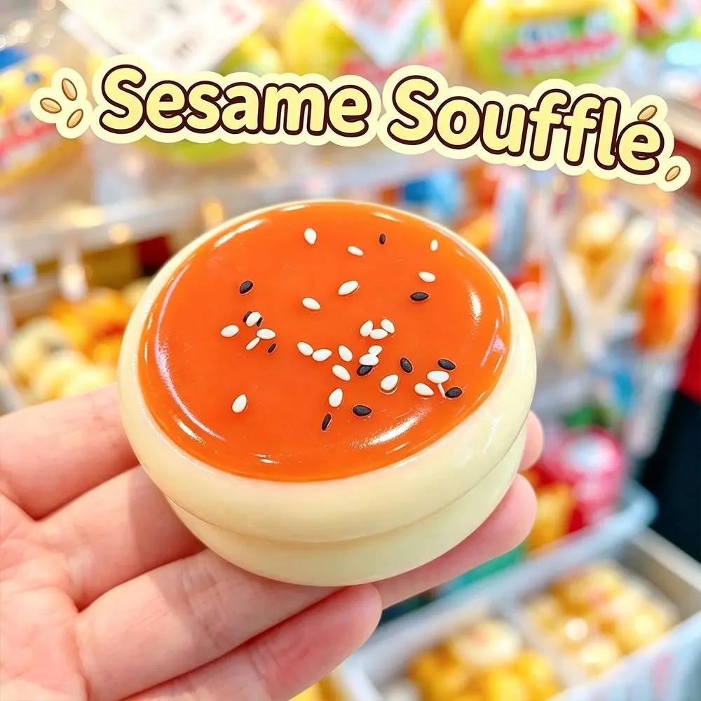 Slow Rebound Simulation Soufflé Fidget Toy Cake Shape Pinching Stress Relieving Toy Strawberry Blueberry