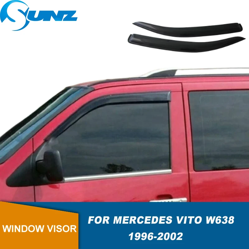 

Window Visor For Mercedes Vito W638 1996 1997 1998 1999 2000 2001 2002 Weathershield Sun Rain Deflector Guards Cover Trim